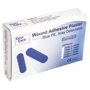 CritiCare® Blue Xray Detectable Plasters (100)